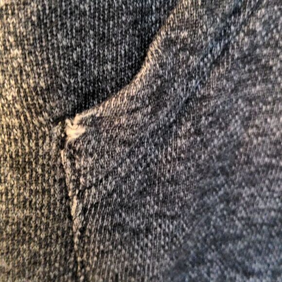 Adidas Heather Black + Grey Hoodie Sz M - Picture 9 of 9